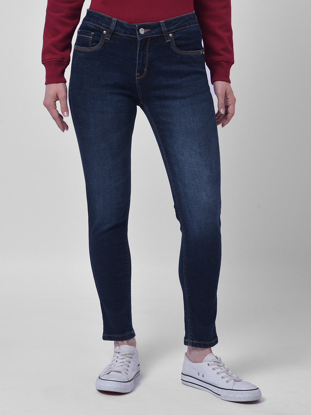 Numero Uno Women Dark Blue Skinny Fit Sustainable Jeans